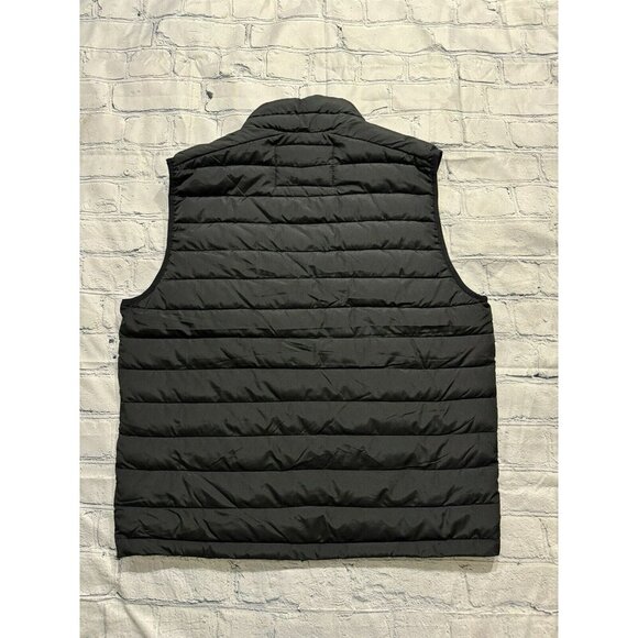 Aeropostale Sleeveless Mens Vest Jacket Puffer Pockets Black Size Medium L New - Picture 2 of 7